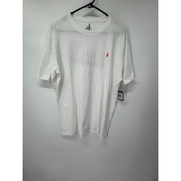 Johnnie-O Mens White Rolling Wave Graphic Crew Neck Short Sleeve TShirt Size M‎ - Picture 3 of 5